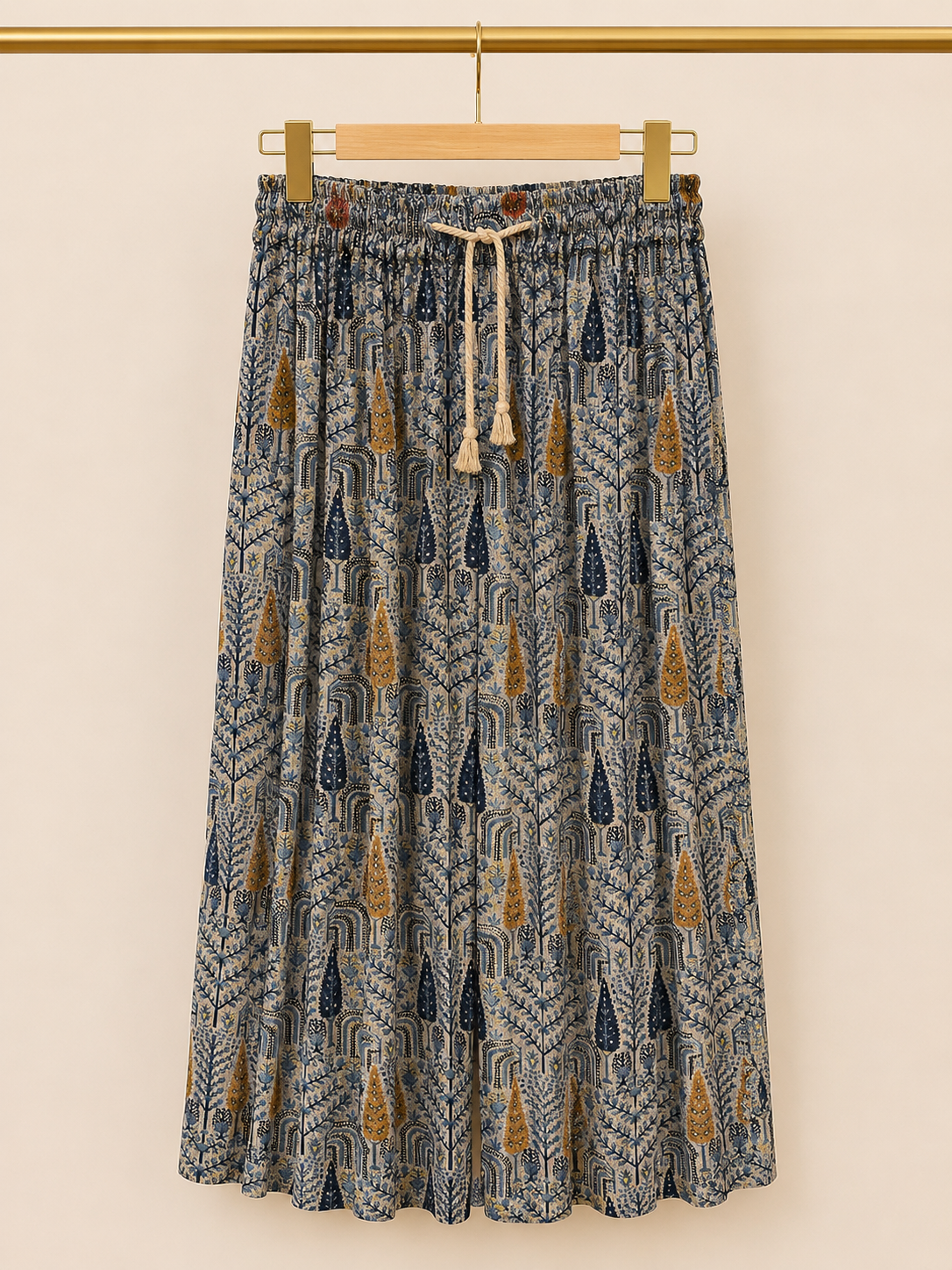 شلوار نخ باتیک طلاکوب